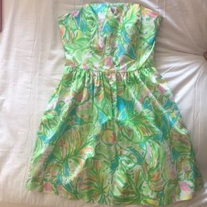 Lilly Pulitzer Strapless Dress - Size 0